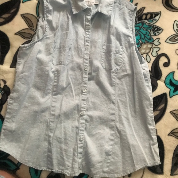 CALVIN KLEIN ❤️ denim top 💕 - Picture 2 of 6